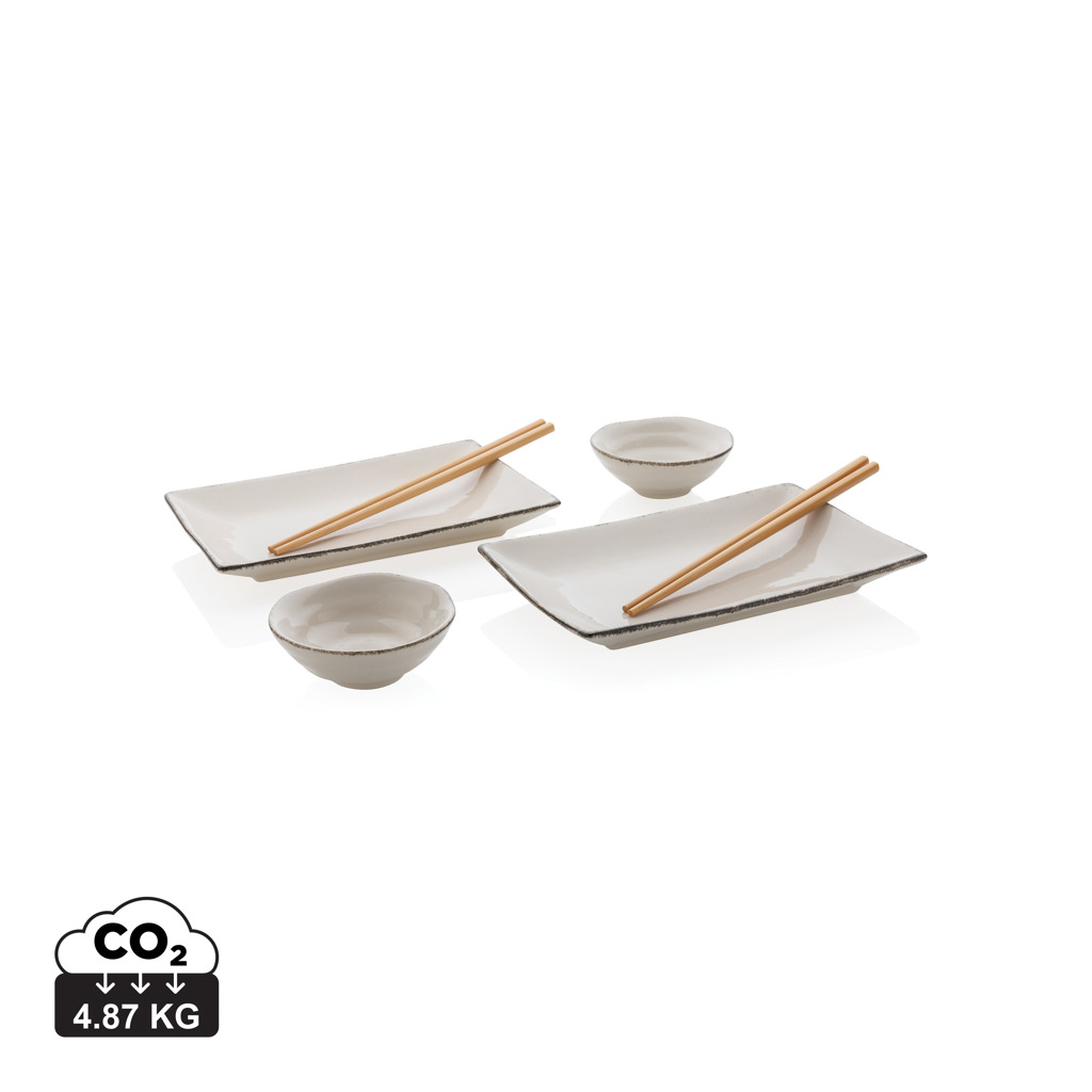 Set à sushi promotionnel pour 2 personnes Ukiyo Blanc / Noir